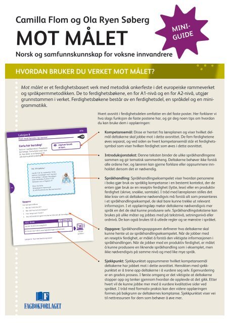 Miniguiden kan du laste ned her (pdf). - Fagbokforlaget