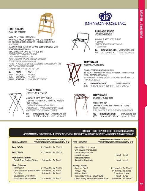 FURNITURE MEUBLES