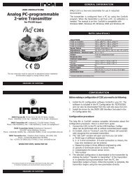 Analog PC-programmable 2-wire Transmitter C201 - TempControl