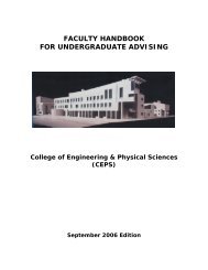 Faculty Handbook (pdf) - College of Engineering and Physical ...