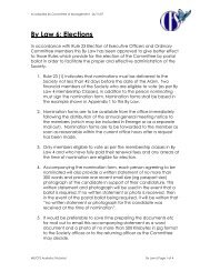 By Law 6: Elections - ME/CFS Australia