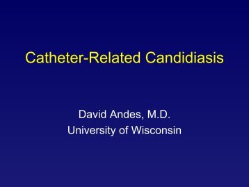 Catheter-Related Candidiasis