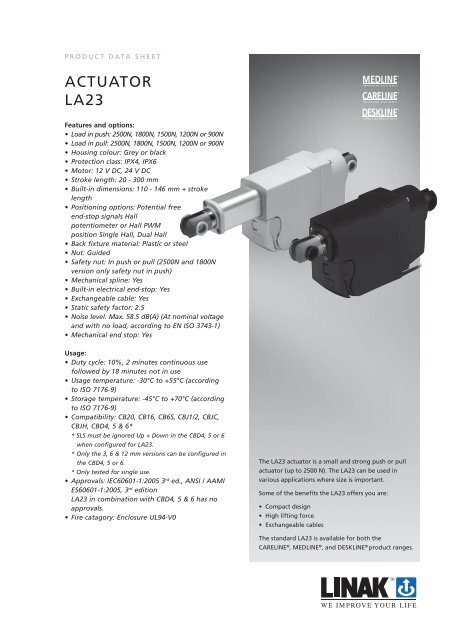 ACTUATOR LA23 - Linak