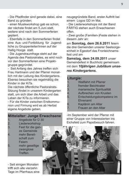 Pfarrbrief Juni-August 2011 - Katholische Pfarrgemeinde St. Petrus ...