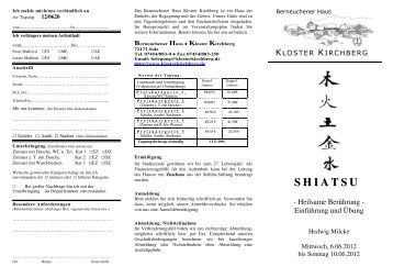 12-0620 Shiatsu Mielke - Kloster Kirchberg