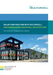 solar construction with sulfurcell: groundbreaking ... - Soltecture