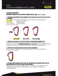 Faq rückruf SALEWA Karabiner Hot G2 Bent juli 2011