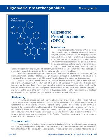 Oligomeric Proanthocyanidins (OPCs) - Thorne Research