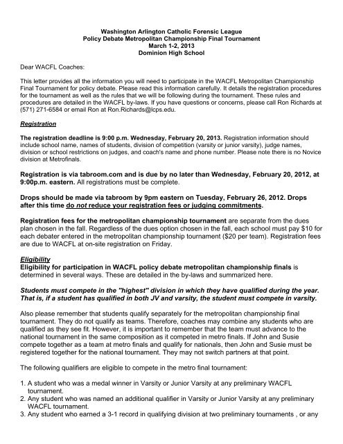 Tournament Invitation