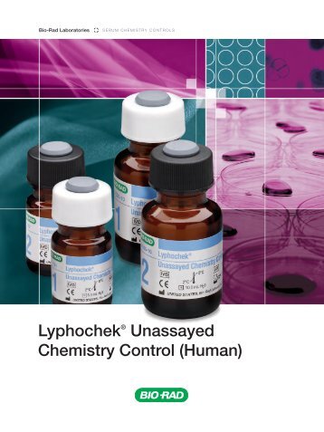 Lyphochek® Unassayed Chemistry Control (Human) - QCNet