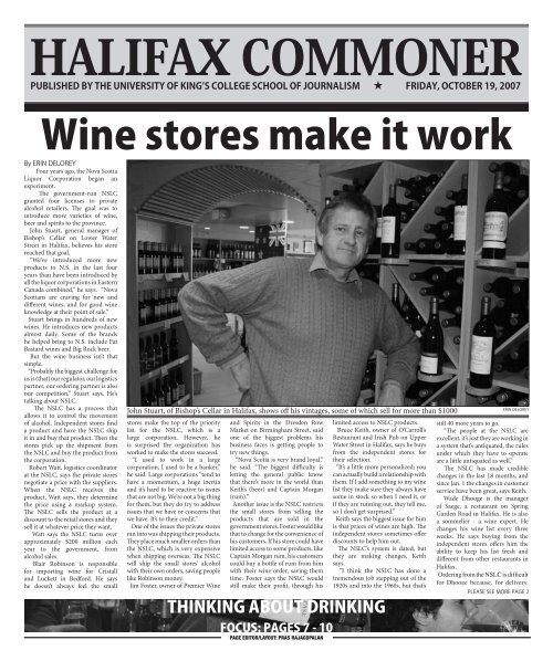 Wine stores make it work Archived King's Journalism School