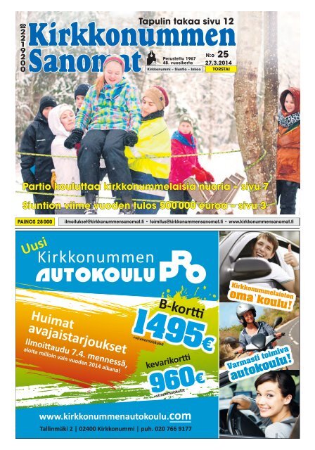 N:o 25 - Kirkkonummen Sanomat