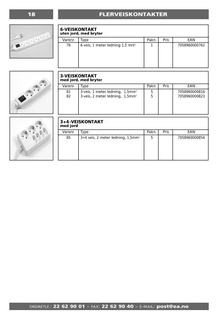 Produktkatalog - Elektro Armatur