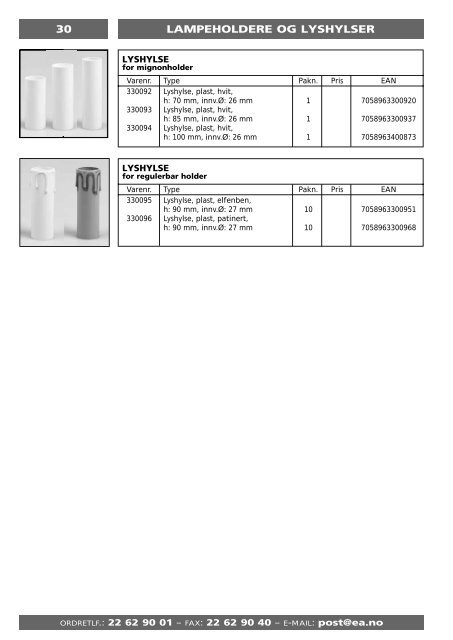 Produktkatalog - Elektro Armatur