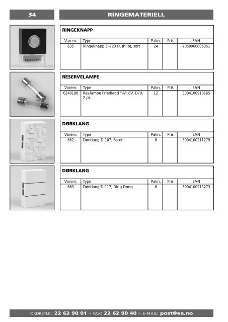 Produktkatalog - Elektro Armatur