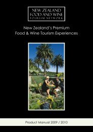 New Zealand's Premium Food & Wine Tourism Experiences