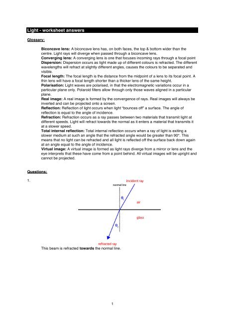 properties-of-light-worksheet