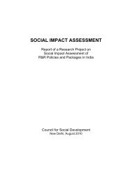 Social Impact Assessment, Report of a Research Project on Social ...