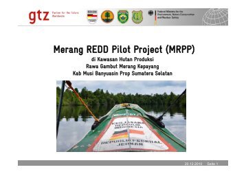 Merang REDD Pilot Project (MRPP) - Forest Climate Center