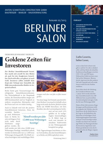 BERLINER SALON - Dr. Christine Hutter