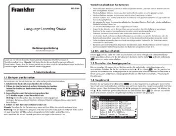 Language Learning Studio - Franklin Electronic Publishers