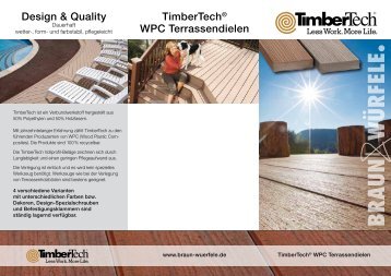 TimberTechÂ® WPC Terrassendielen Design & Quality