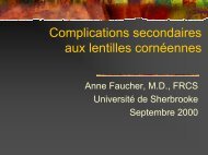 Complications secondaires aux lentilles ... - Bbarthelemy.com