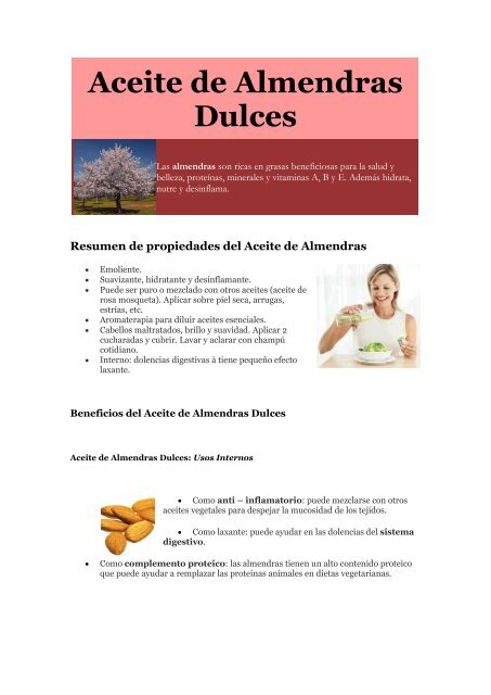 propiedades del aceite de almendras dulces piel propiedades del aceite de almendras dulces piel
