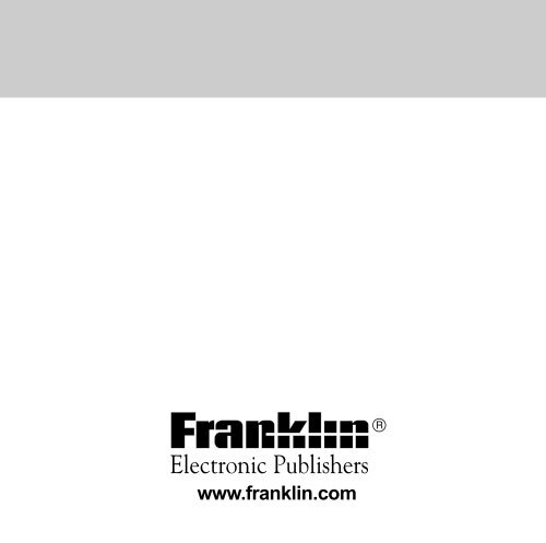 Professeur d'anglais French Professor - Franklin Electronic Publishers