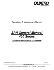 SPH General Manual 400 Series - Quatro Air