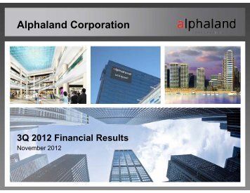 Projects - Alphaland Corporate