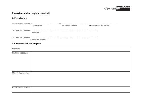 Pdf "Vorlage Projektvereinbarung"