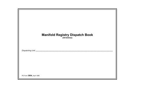 ps-form-3854-maniforl-registry-dispatch-book-nalc-branch-78