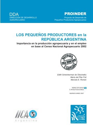 Los pequeÃ±os productores en la RepÃºblica Argentina - Instituto ...