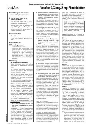Velafee 0,03 mg/2 mg Filmtabletten - ZFID
