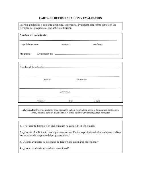 Solicitud y formato de carta de recomendaciÃ³n (pdf)