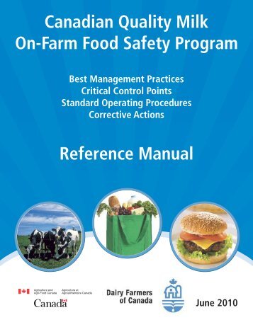 Canadian Quality Milk On-Farm Food Safety Program - Centre ...