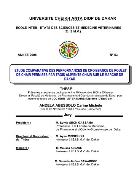 Etude comparative des performances de croissance de ... - BEEP