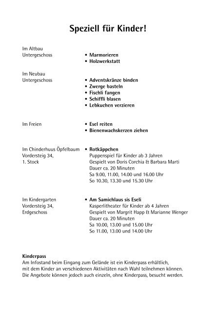 1. und 2. Dezember 2012 - Rudolf Steiner Schule Schaffhausen