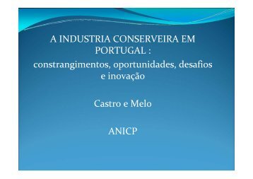 A INDUSTRIA CONSERVEIRA EM PORTUGAL : constrangimentos ...