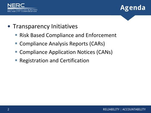 FRCC Fall Workshop 2011 - NERC Presentation