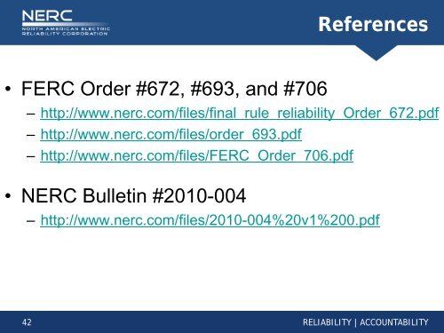 FRCC Fall Workshop 2011 - NERC Presentation