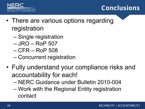 FRCC Fall Workshop 2011 - NERC Presentation