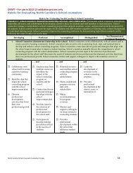 School Counselor Evaluation Rubric - NCEES Wiki