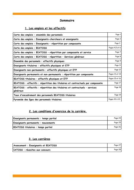 Bilan social 2008 - UniversitÃ© de la RÃ©union