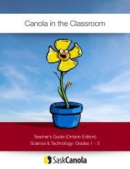 Canola in the Classroom - SaskCanola