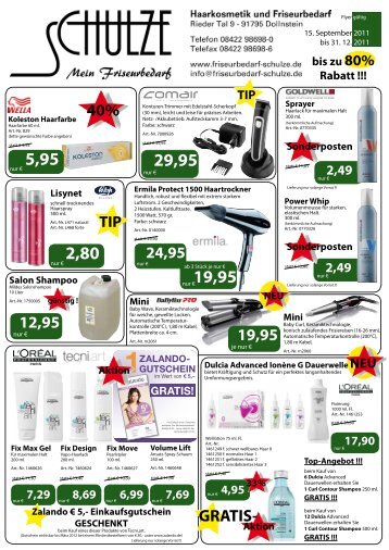 Download Aktueller Flyer - Friseurbedarf Schulze