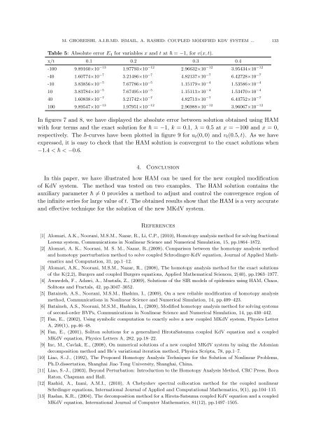 THE SOLUTION OF COUPLED MODIFIED KDV SYSTEM BY THE ...