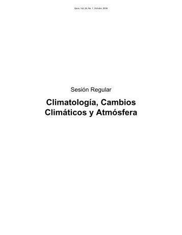 ClimatologÃ­a, Cambios ClimÃ¡ticos y AtmÃ³sfera - UniÃ³n Geofisica ...