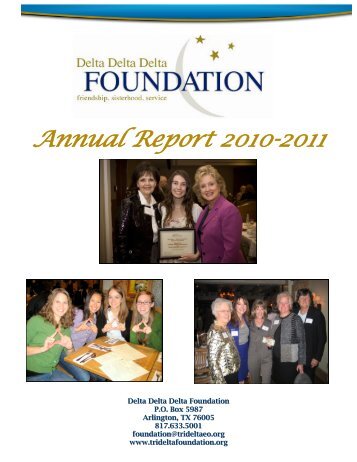 Annual Report 2010-2011 - Tri Delta